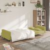 vidaXL Dvivietė sofa-lova su dvejomis pagalvėmis, žalia, audinys