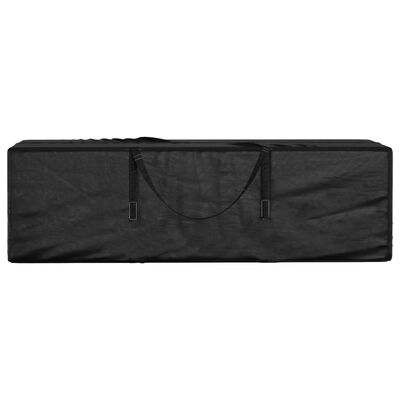 vidaXL Krepšys sodo pagalvėlėms, juodas, 135x40x55cm, polietilenas