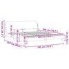 vidaXL Lovos rėmas, Dover, kapučino, 180x200cm, dirbtinė oda