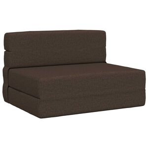 vidaXL Sulankstomas Sofas-Lova Taupe 190 x 100 x 15 cm audinys