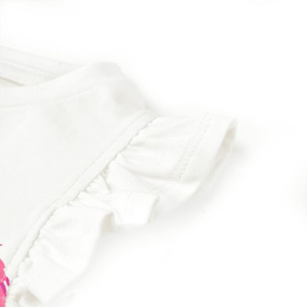 Vaikiški marškinėliai, ekru spalvos, 140 dydžio