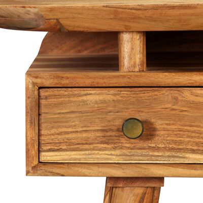 vidaXL Rašomasis stalas, akacijos medienos masyvas, 120x50x77cm