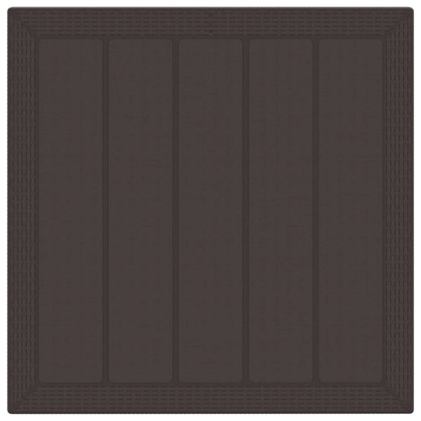 vidaXL Sodo valgomojo komplektas 5 pcs Ruda Polipropilenas