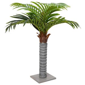 vidaXL Dirbtinė palmė, žalios spalvos, 100cm, 6 lapų