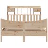 vidaXL Lovos rėmas be čiužinio, 140x200cm, pušies medienos masyvas