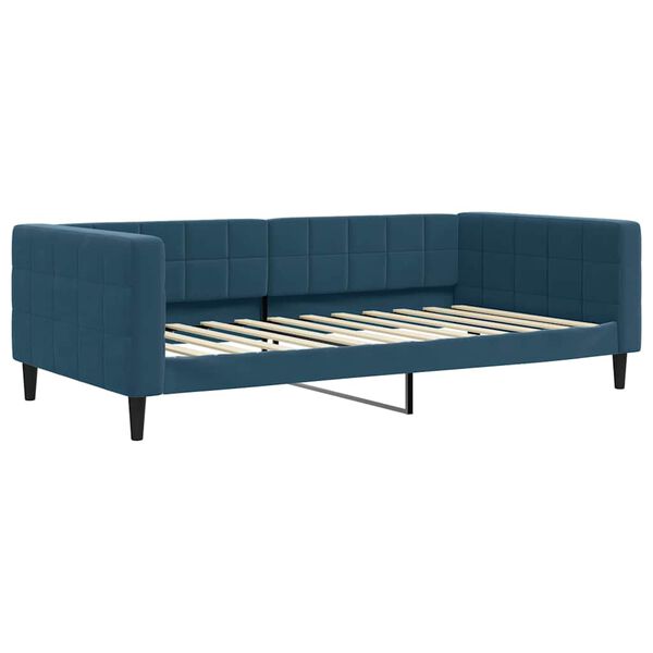 vidaXL Sofa, mėlynos spalvos, 100x200cm, aksomas