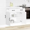 vidaXL Virtuvės spintelė, Lucca, balta, apdirbta mediena