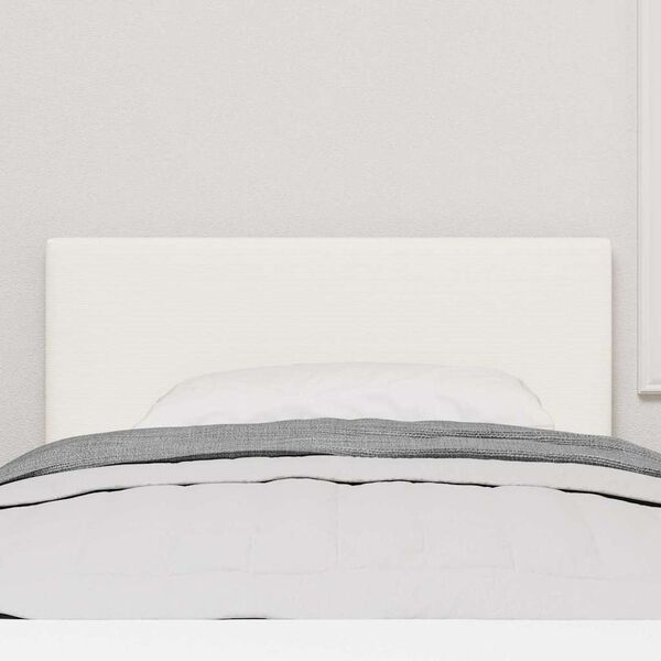 vidaXL LED galvūgalis su galvūgalio Kreminė 90 cm Poliesteris