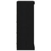 vidaXL LED Bufetas Juodas ąžuolas 41 x 37 x 100 cm Apdirbta mediena