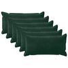 vidaXL Pagalvėlės užvalkalas 6 pcs HOUTEN Tamsiai žalia 40 x 80 cm