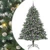 vidaXL Dirbtinė Kalėdų eglutė Žalia 210 cm PVC, plastikas ir plienas