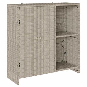 vidaXL Oppbevaringsskap &Scaron;viesiai pilka 100 x 36 x 102 cm Ratanas