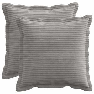 vidaXL Pagalvėlės užvalkalas 2 vnt. HOUTEN &Scaron;viesiai pilka 30 x 30 cm
