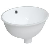vidaXL Vonios kambario praustuvas, baltas, 33x29x16,5 cm, keramika