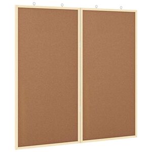 vidaXL Prane&scaron;imų lenta 80 x 80 x 1.4 cm Pu&scaron;ies masyvas Ruda