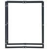 vidaXL Stovas malkoms, juodos spalvos, 80x25x100cm, plienas