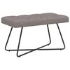vidaXL Suoliukas su mygtukų įsiuvais Taupe 80 x 40 x 46 cm Audinys