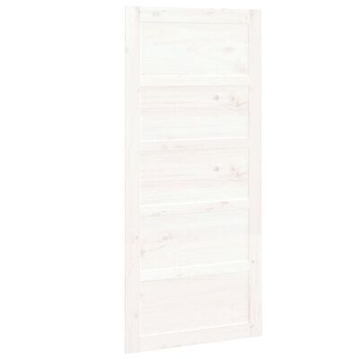 vidaXL Tvarto durys, baltos, 90x1,8x204,5cm, pušies medienos masyvas