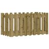 vidaXL Sodo lovelis, 100x50x50cm, impregnuota pu&scaron;is, tvorelės dizaino