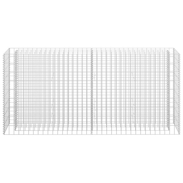 vidaXL Gabiono vazonas, 180x30x90cm, galvanizuotas plienas, aukštas