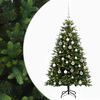 vidaXL Dirbtinė Kalėdų eglutė su burbulais 120 cm 150 LED &Scaron;ilta balta