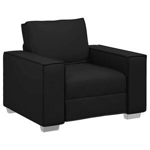 vidaXL Sofa Juoda 99 x 80 x 84 cm audinys