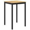 vidaXL Sodo Baro Stalas NAARDEN Balta ir juoda 70 x 68,5 x 105 cm