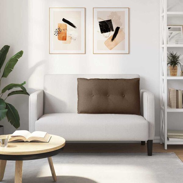 vidaXL Apsaugos Pagalvė Ruda 80 x 19 x 50 cm audinys