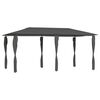 vidaXL Pavėsinė su stulpų uždangalais antracito 2,98x5,3x2,59m 160g/m&sup2;