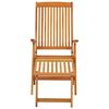 vidaXL Sulankstomos sodo kėdės su pakojomis, 2vnt., eukalipto mediena