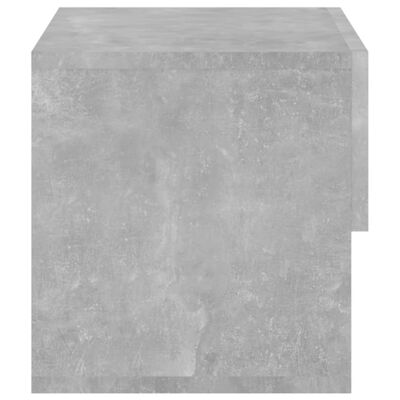 vidaXL Prie sienos montuojama naktinė spintelė, betono pilkos spalvos