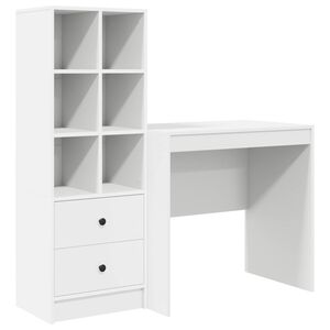vidaXL Stalas Balta 125,5 x 50 x 127 cm 2 vnt.