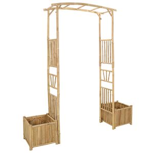 vidaXL Sodo arka Natūrali 177 x 40 x 205 cm Bambukas