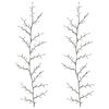 vidaXL LED gluosnio vijoklis, kalėdinė dekoracija 2 vnt. Juoda 180 cm