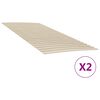 vidaXL Lovos grotelių pakaitalai, 48 grotelės, 2 vnt., 100 x 200 cm
