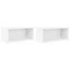 vidaXL CD saugojimo stovas 2 vnt. Balta 40 x 17 x 17 cm