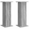 vidaXL Augalų stovas 2 pcs Pilka sonoma ąžuolo 30,5 x 30 x 80,5 cm