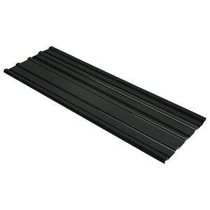 vidaXL Stogo plok&scaron;tė 12 pcs Antracitas 129 x 45 cm