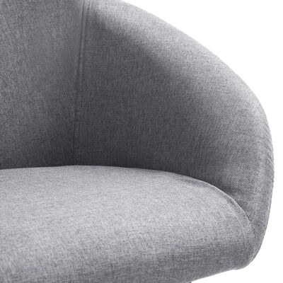 vidaXL Valgomojo kėdės, 4 vnt., švies. pilkos sp., audinys (2x283459)