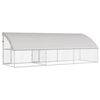 vidaXL &Scaron;unų narvas 3 pcs Sidabro 6 x 2 x 2 m Galvanizuotas plienas