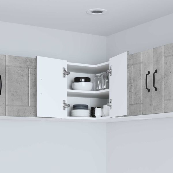 vidaXL Virtuvės spintelė Betono pilka 57 x 57 x 40 cm Apdirbta mediena