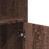 vidaXL Spintelė su ratukais, ruda ąžuolo, 55x40x91cm, apdirbta mediena