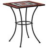 vidaXL Mozaikinis bistro staliukas, terakotos ir balta, 60cm, keramika