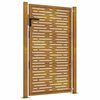 vidaXL Sodo vartai, 100x125 cm, Corten plienas, kvadratinis dizainas