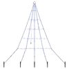vidaXL LED Kalėdinė eglutė su žemės kuoleliais Mėlyna 182 cm metalas