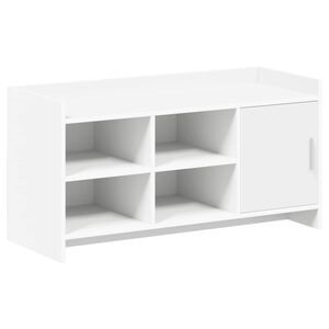 vidaXL Batu skrynia Balta 100 x 39,5 x 51 cm Apdirbta mediena