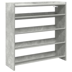 vidaXL Lentyna batams, betono pilka, 80x25x81cm, apdirbta mediena