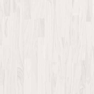 vidaXL Naktinė spintelė, balta, 60x36x64cm, pušies medienos masyvas