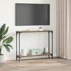vidaXL Konsolinis stalas Amatininkų ąžuolas 100 x 22,5 x 75 cm