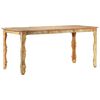 vidaXL Valgomojo stalas, 160x80x76cm, perdirbtos medienos masyvas